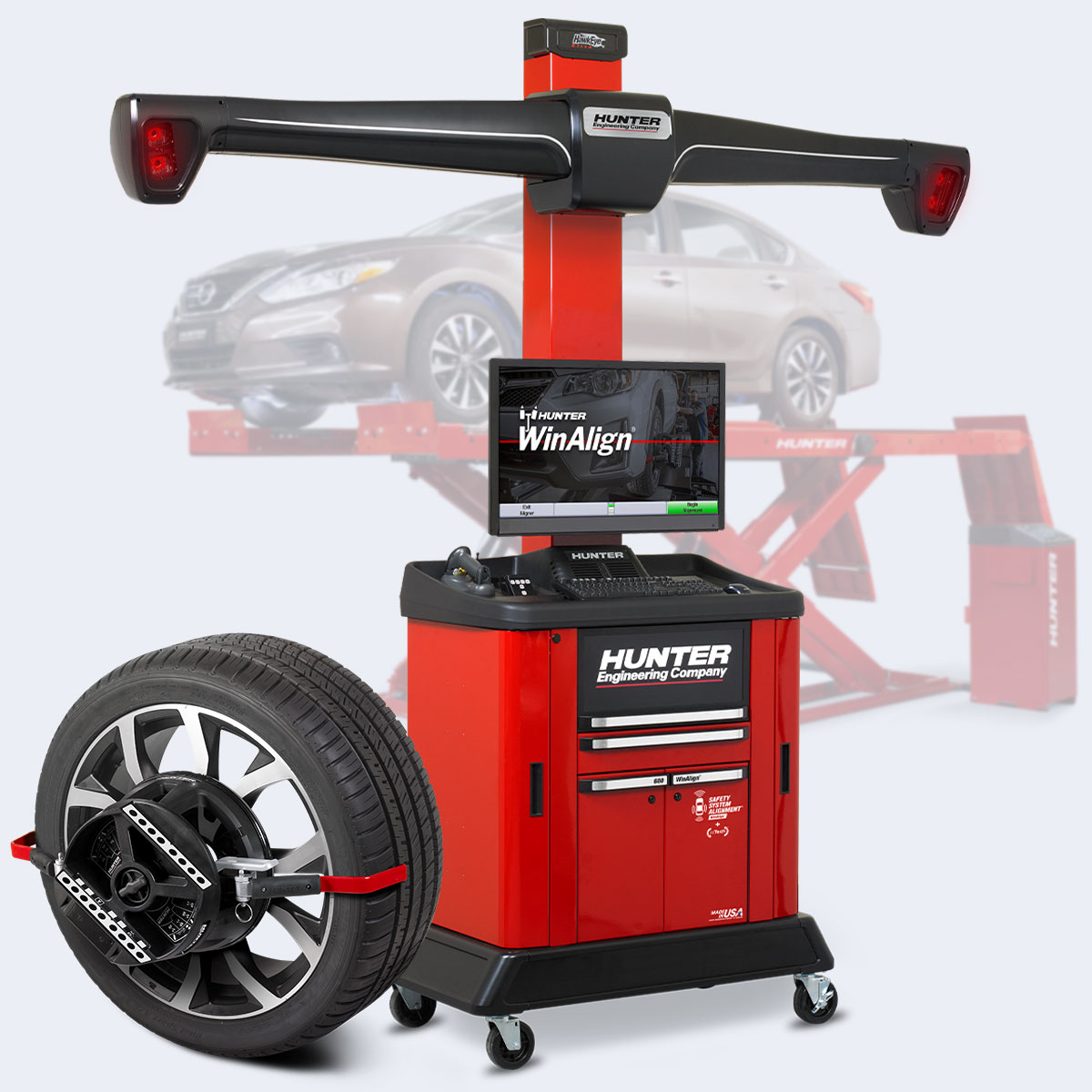 hunter hawkeye elite wheel alignment system