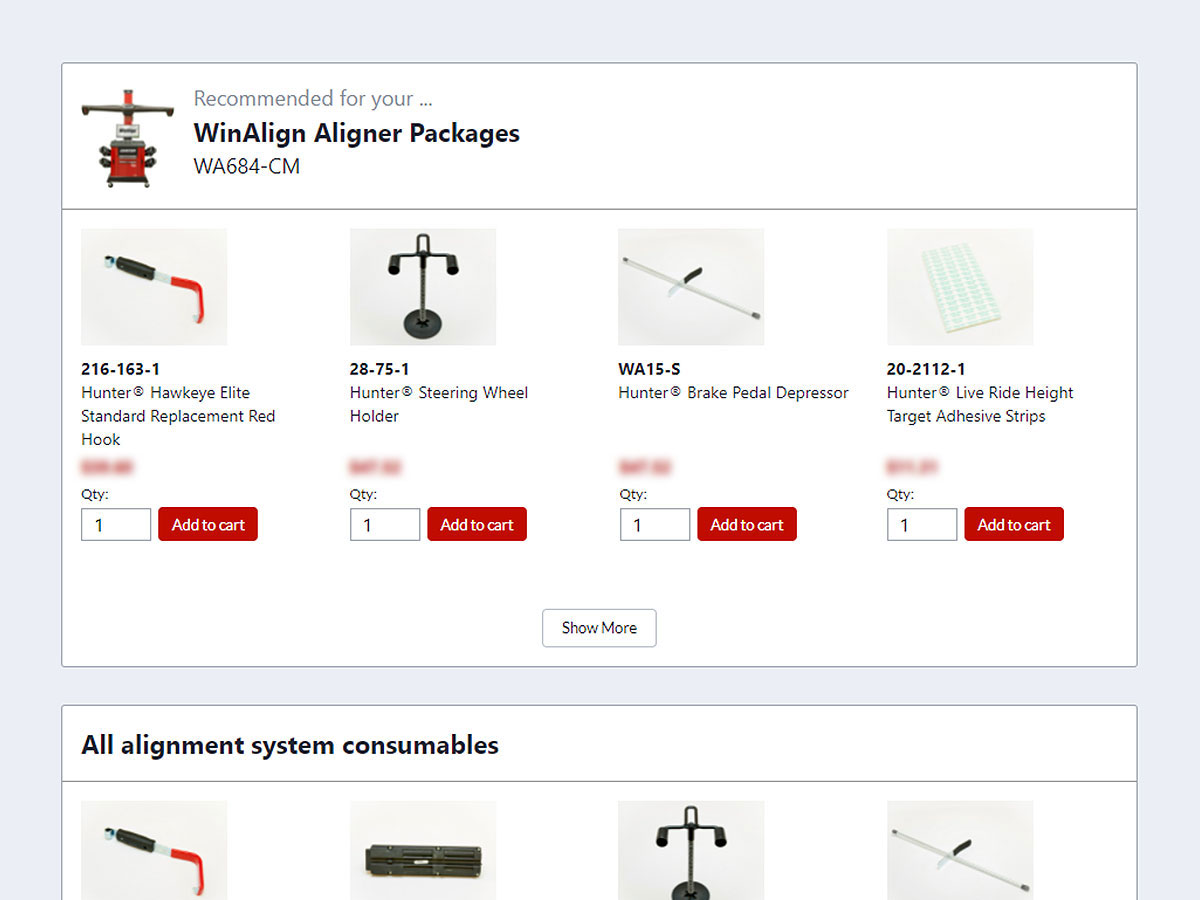 hunternet 2 ordering alignment consumables