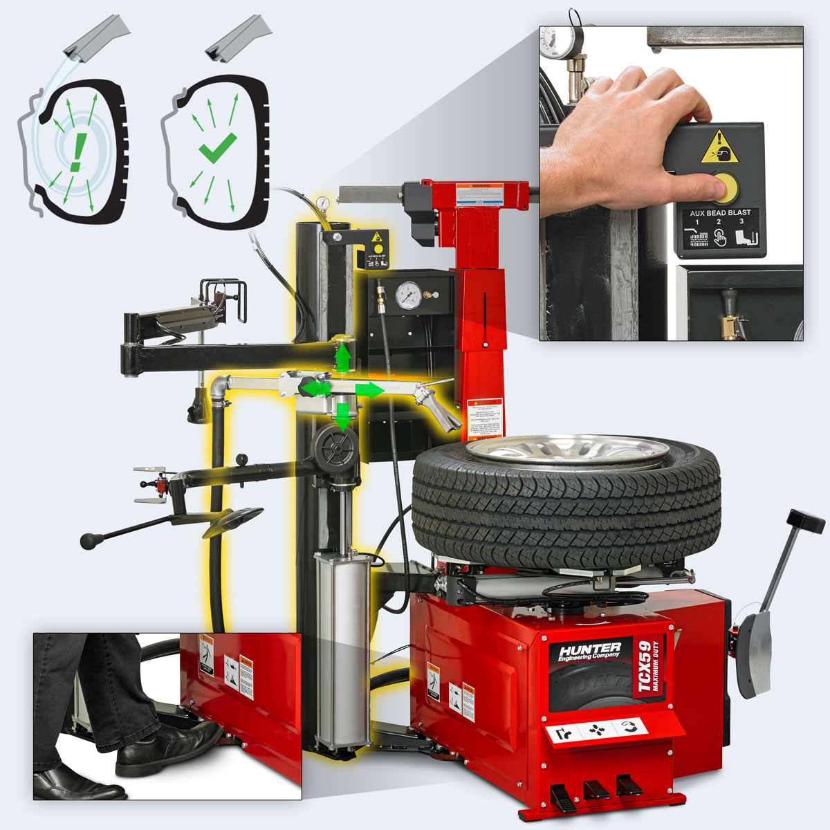 hunter tcx59 fastblast bead assistance