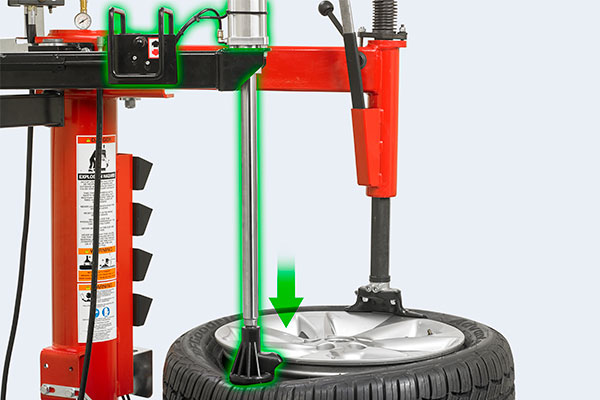 bead press arm moving in downward direction on tcx51