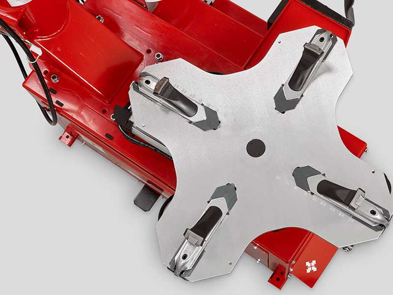 tabletop clamp on hunter red tire changer